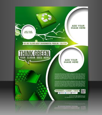 Vector business brochure, flyer, magazine cover & poster template clipart