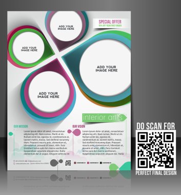 Mimari ve iç mimar Flyer şablonu