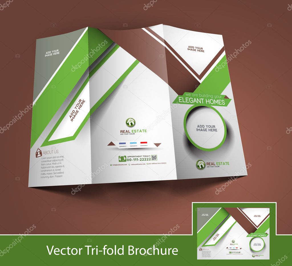 Vector Business Front Side Brochure Design