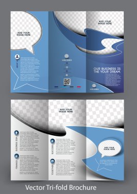 üç katlı kurumsal iş deposu kadar sahte ve broşür tasarımı