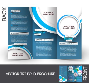 üç katlı seyahat mock up & broşür tasarımı