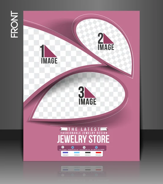 Juwelier Flyer & Poster sjabloon — Stockvector