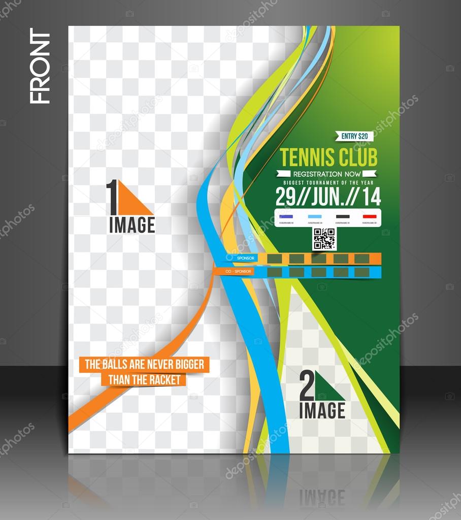Tennis Competition Flyer Template