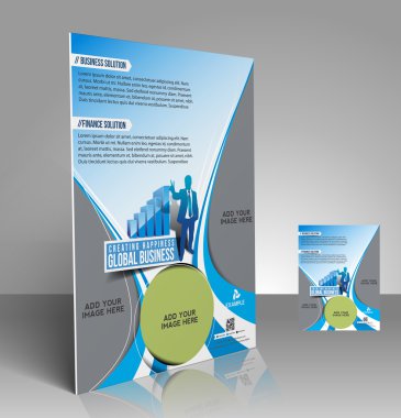 Vector business brochure, flyer, magazine cover & poster template. clipart