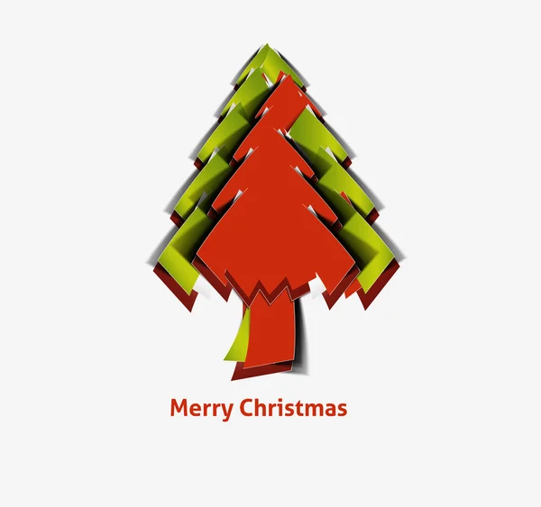 Moderne abstract kerstboom achtergrond, eps10 vectorillustratie — Stockvector