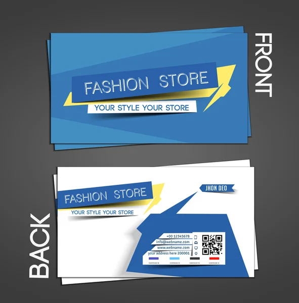 Vector Business Card Set Template — Stock Vector