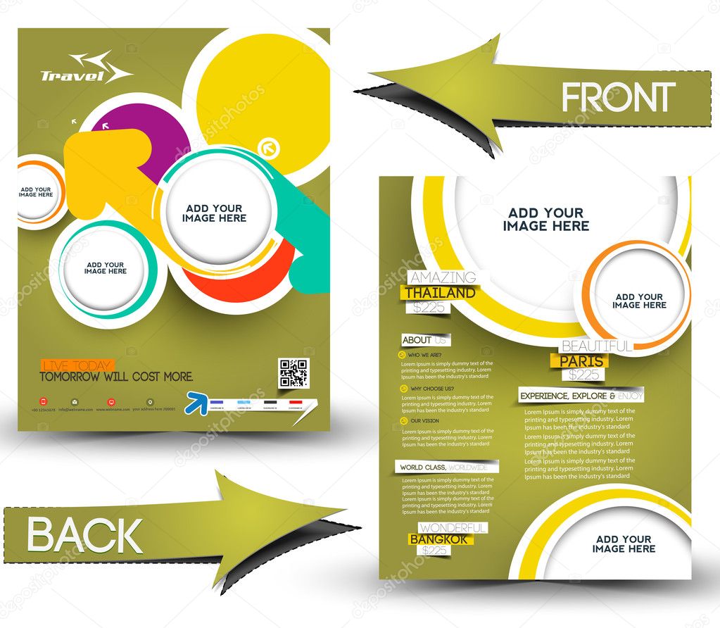 Travel Front & Back Flyer Template