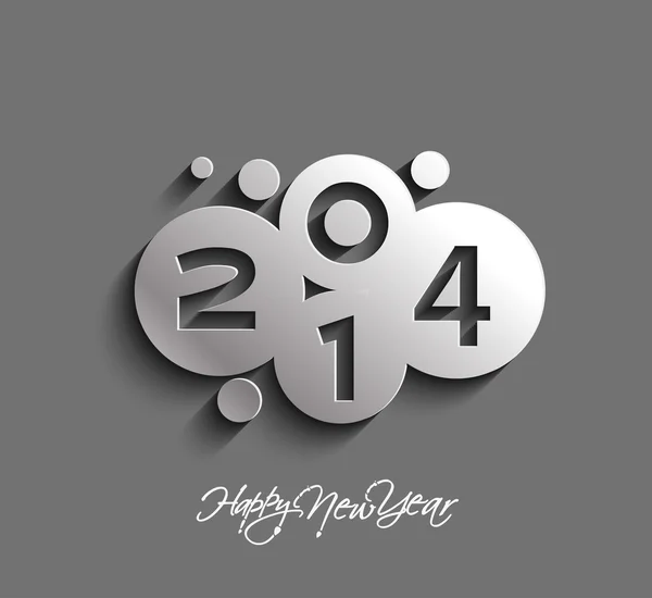 Feliz Año Nuevo 2014 — Vector de stock