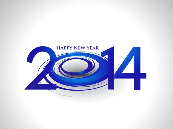 Felice anno nuovo 2014 — Vettoriale Stock