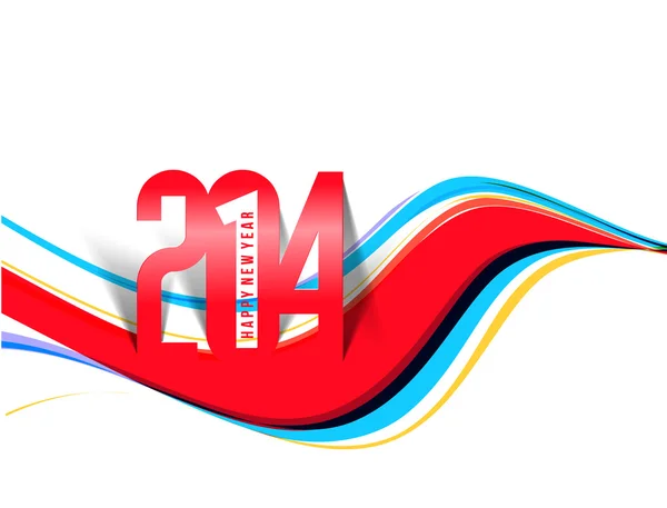 Feliz Año Nuevo 2014 — Vector de stock