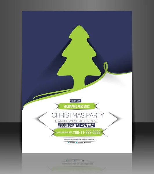 Christmas Party Flyer — Stock vektor