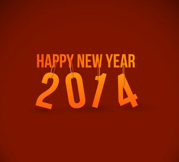 Feliz Ano Novo 2014 — Vetor de Stock