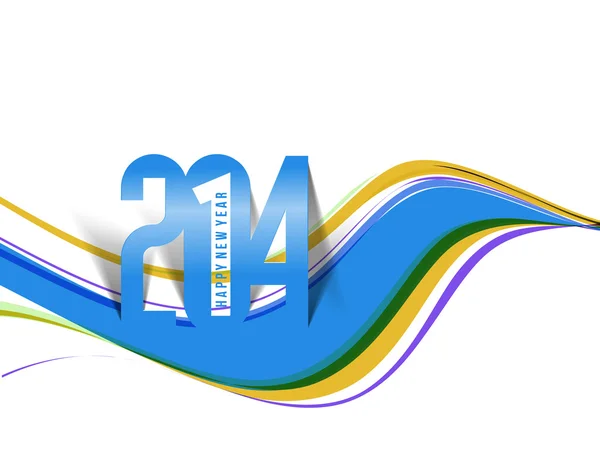 Ευτυχισμένο το νέο έτος 2014 — Διανυσματικό Αρχείο