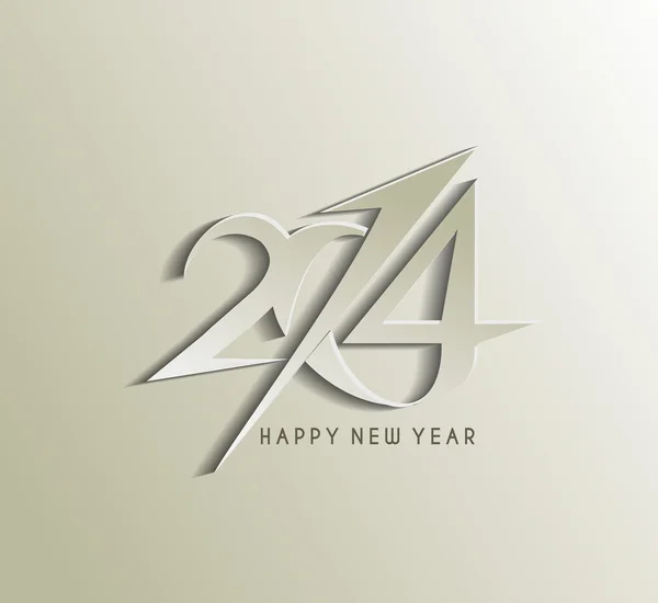 Feliz Año Nuevo 2014 — Vector de stock