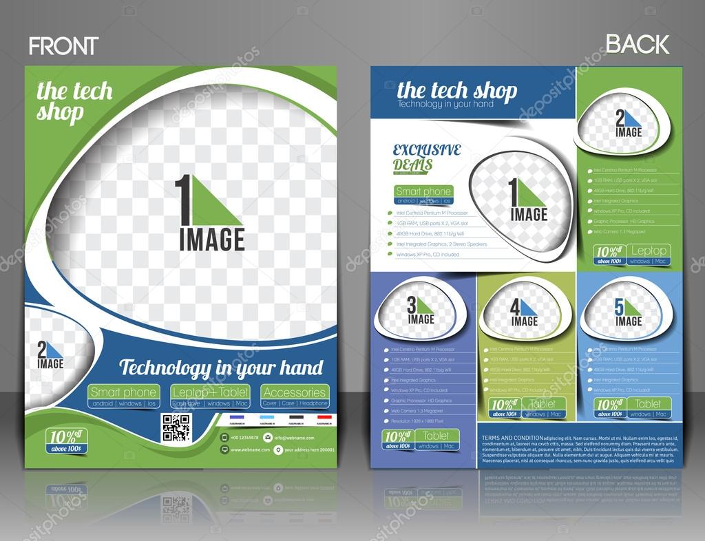 The Tech Shop Front Flyer & Poster Template.
