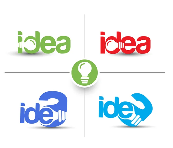 Conjunto de elementos de diseño Icono Web Idea . — Vector de stock