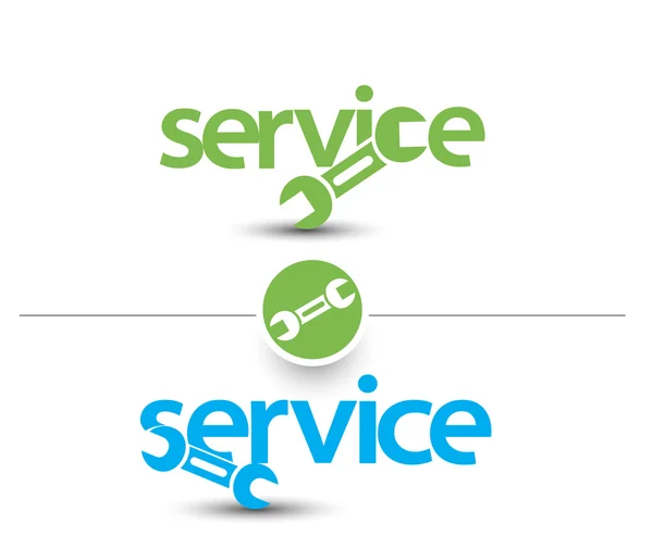 Set di servizio Web Icona elemento di progettazione . — Vettoriale Stock