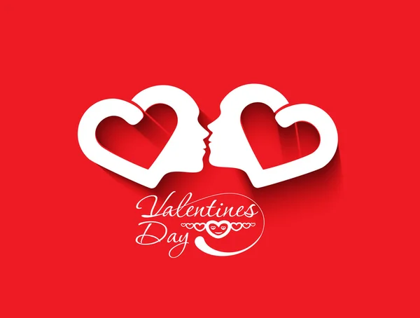 Een gelukkige paar in liefde voor Valentijnsdag pictogram — Stockvector