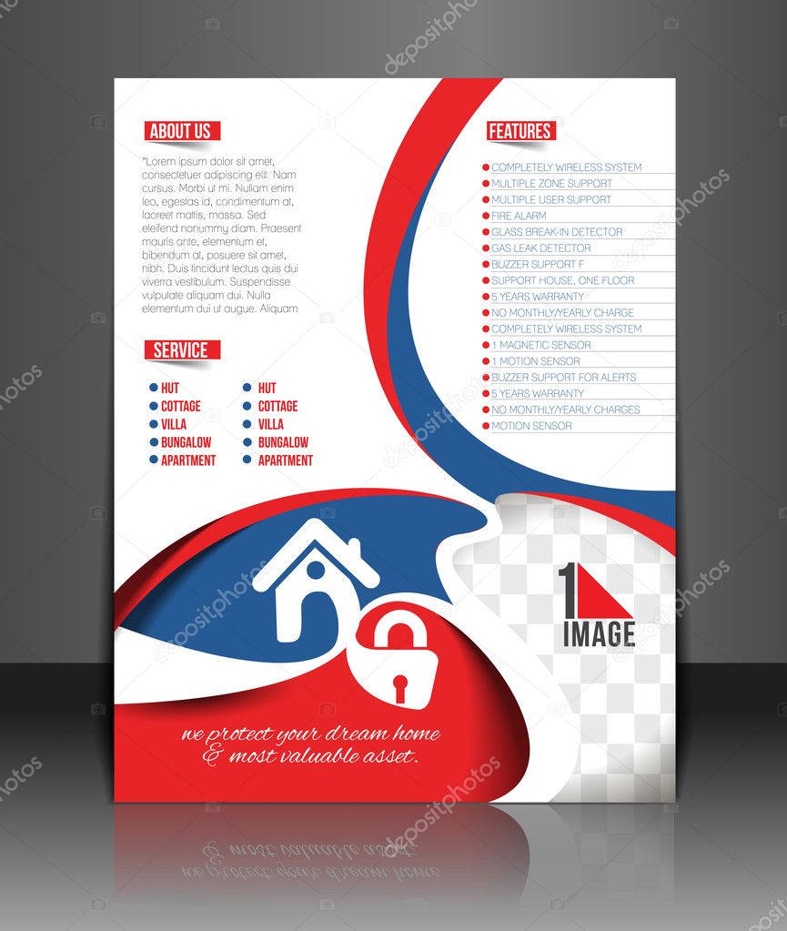 Home Security Center Flyer Template