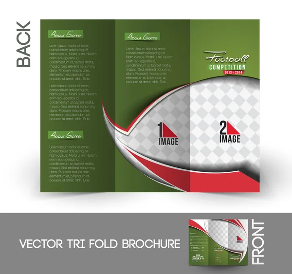 Voetbal competitie brochure — Stockvector