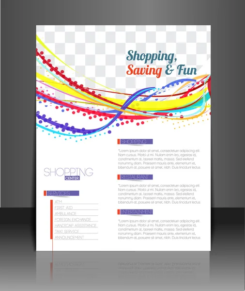 Sommar shopping flyer — Stock vektor