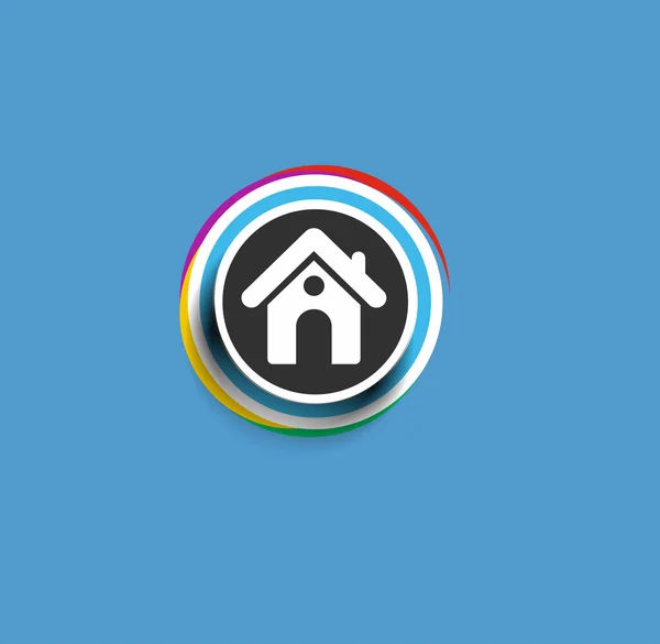 Huis web pictogram — Stockvector