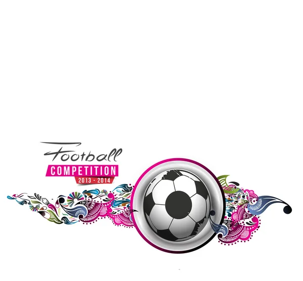 サッカー イベントのポスター — ストックベクタ