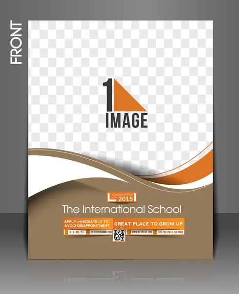 De internationale school flyer — Stockvector