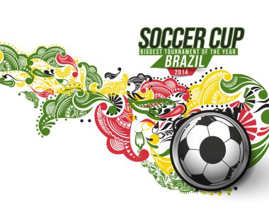 Futbol olay poster grafiği