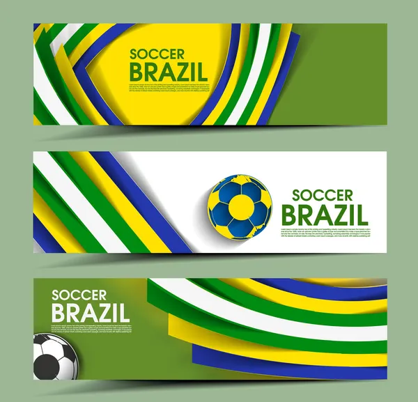 Banner do evento de futebol —  Vetores de Stock