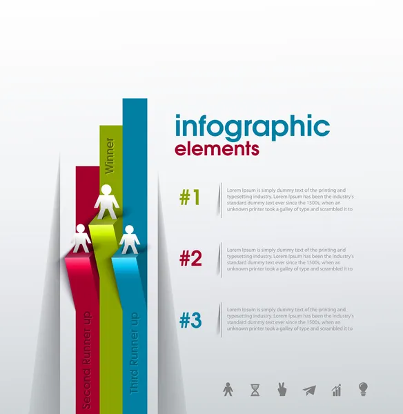 Infográfico de negócios — Vetor de Stock