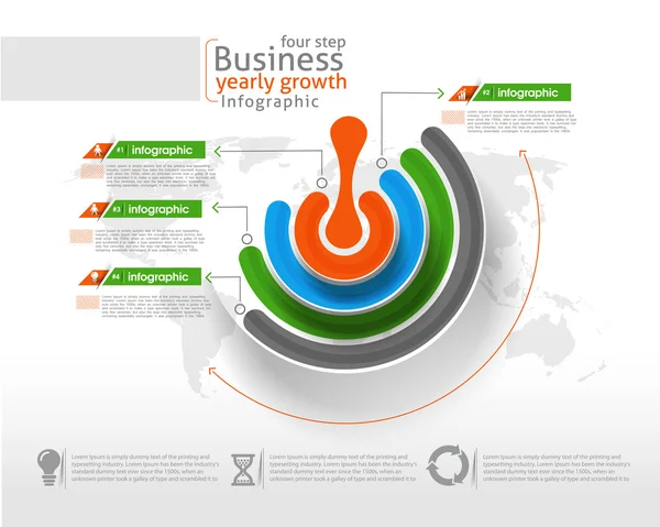 Infografía empresarial — Archivo Imágenes Vectoriales