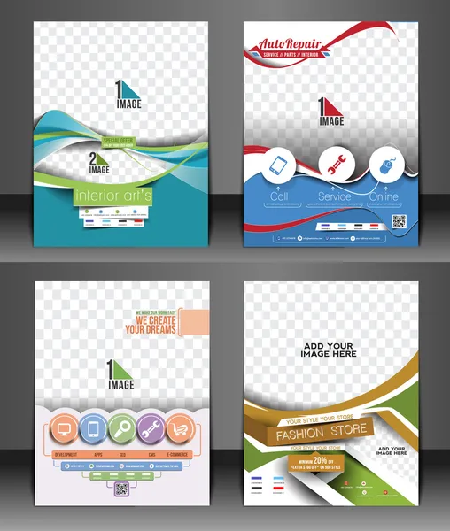 Corporate flyer & poster sjabloon — Stockvector