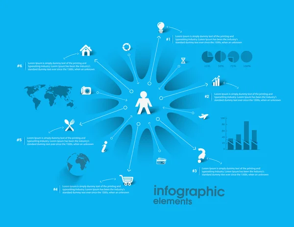 Wirtschaftsinfografik — Stockvektor