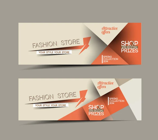 Fashion Banner Template — Stock Vector