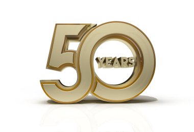 3D Hazırlama 50 Yıl Kutlaması - Kalem Oluşturma Klipsi Yolu JPEG içerisinde de dahil.