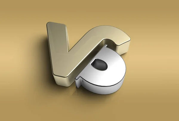 Render Company Metal Letter Logo Kalemi Oluşturulmuş Kırpma Yolu Jpeg — Stok fotoğraf