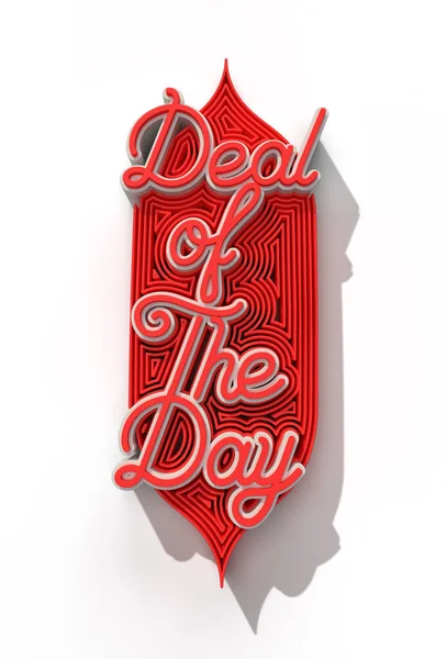 Deal Day Calligraphic Text Pen Tool Created Clipping Path Included — Stock Photo, Image