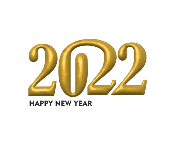 Effect Happy New Year 2022 Text Typography Design Patter Vector — Stock Vector