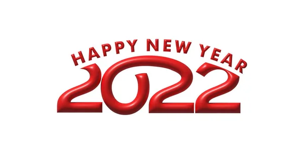 Effect Happy New Year 2022 Text Typography Design Patter Vector — Stock Vector