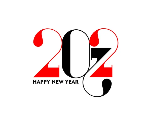 Happy New Year 2022 Text Typography Design Patter Vector Illustration — Stock Vector