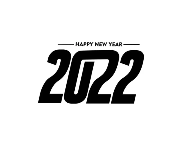 Feliz Año Nuevo 2022 Texto Tipografía Diseño Patter Vector Ilustración — Archivo Imágenes Vectoriales