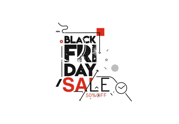 Black Friday Sale Promotie Poster Banner Design Speciale Aanbieding Korting — Stockfoto