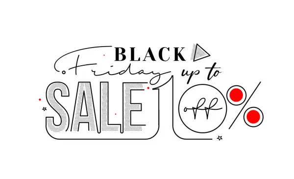Zwarte Vrijdag Sale Promotie Poster Banner Ontwerp Speciale Aanbieding Verkoop — Stockvector