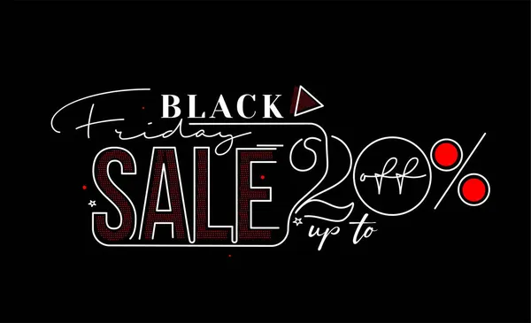 Black Friday Sale Promotie Poster Banner Design Speciale Aanbieding Sale — Stockvector
