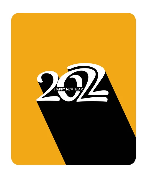 Feliz Año Nuevo 2022 Texto Tipografía Diseño Patter Vector Ilustración — Vector de stock