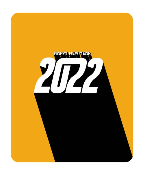 Felice Anno Nuovo 2022 Testo Tipografia Design Patter Illustrazione Vettoriale — Vettoriale Stock