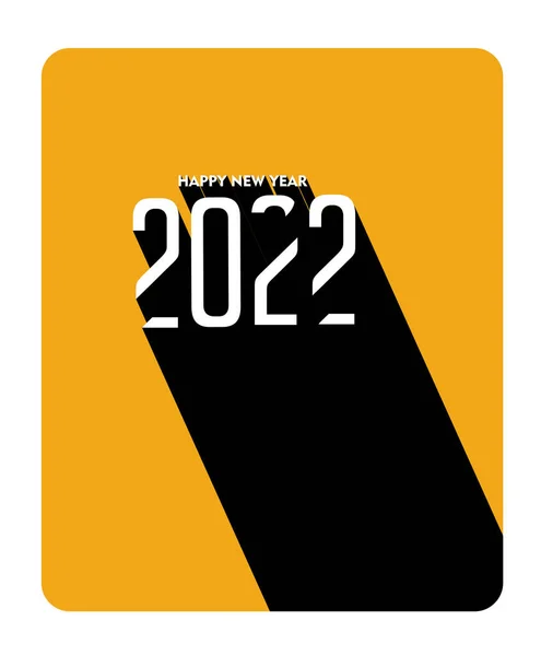 Gelukkig Nieuwjaar 2022 Tekst Typografie Ontwerp Patter Vector Illustratie — Stockvector