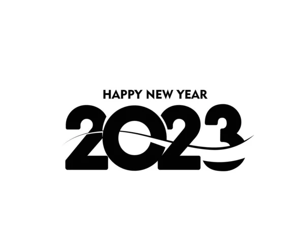 2023 Happy New Year Text Typography Design Patter Vector Illustration — Vector de stoc
