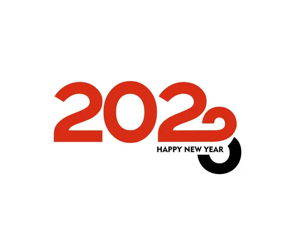 2023 Happy New Year Text Typography Design Patter Vector Illustration — Wektor stockowy